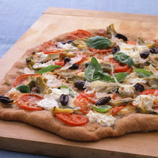 Whole-Wheat Pizza with Artichokes and Pecorino