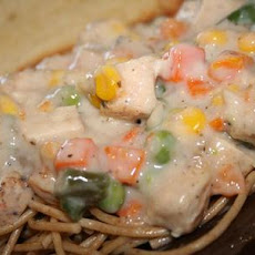 Simple Chicken and Pasta Primavera Low Cal