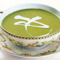 Pea Soup with Crème Fraîche