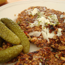 Carrot/nut/bean burger
