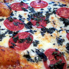 Provolone Pizza (Provolone, Roma Tomato & Fresh Basil Pizza)