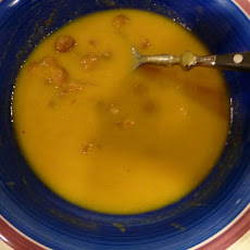 Adzuki bean and roasted squash soup