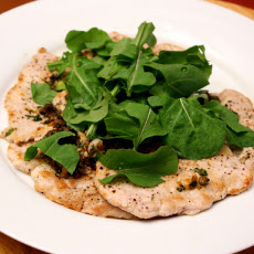Dinner Tonight: Pork Scaloppine with Lemon, Capers, and Chopped Arugula