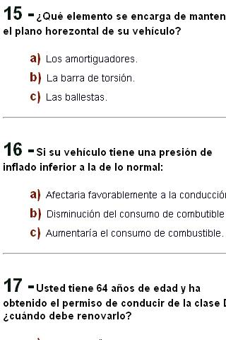 Test Autoescuela examen DGT