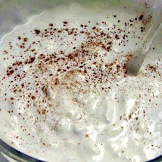 Creamy Eggnog Punch With Spiced Rum