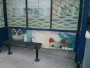 Maneki Sunset Bus Stop Mural