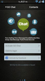 download Leather Blue GoSMS Theme free