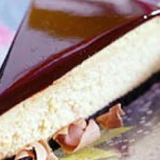 Vanilla Cheesecake with Chocolate Glaze