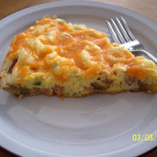 Nif's Easy Cheesy Ham and Potato Frittata - 4 Ww Pts.