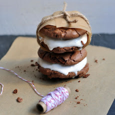 Chocolate, Cardamom, and Vanilla Bean Ice Cream Sandwiches