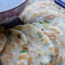 Scallion Pancakes With Ginger Dipping Sauce