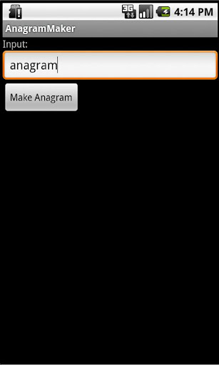 Anagram Maker