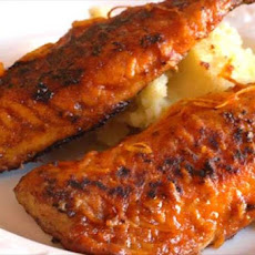 Mackerel With Orange & Harissa Glaze