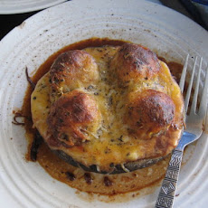 Meatball Stuffed Portobello Mushroom