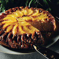 Peach and Pecan Upside-Down Cake