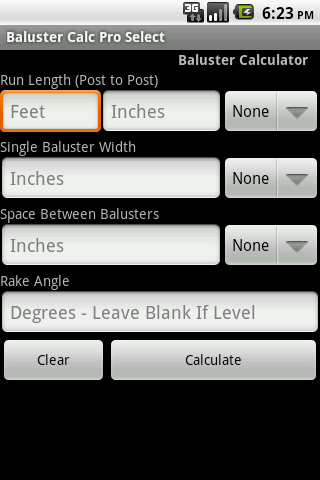 Baluster Calc Pro Select