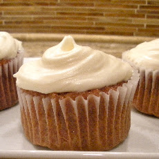 A 24 Carrot Cupcake with Classic Cream Cheese Frosting