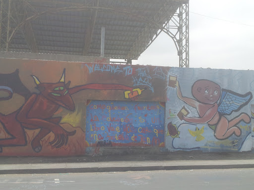 Graffiti Angel Y Demonio