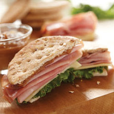 Ham and Swiss with Peanut Honey Sandwich Spread