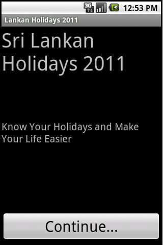 Lankan Holidays 2011