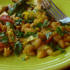 Curried Coconut Canary Beans