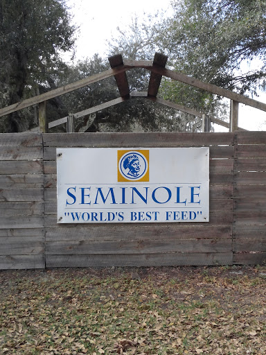 Antique Seminole Feed Sign at H. F.