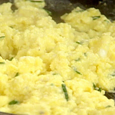 Cream Eggs with Irish Cheese and Chives