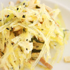 Braised Tofu with Orange Sesame Agar Salad