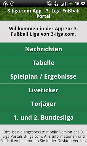 3. Liga Fußball App