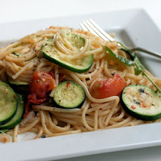 Spaghetti with Summer Squash and Tomatoes