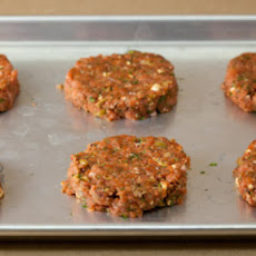 Spiced Turkey Burgers with Green Olives and Feta