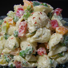 Macaroni Salad With Bacon, Peas, and Creamy Dijon Dressing