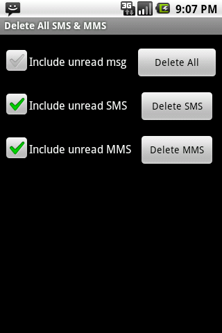 Clear All SMS MMS Free