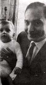 Baby Daniel with his father Rafeat El-Gamal