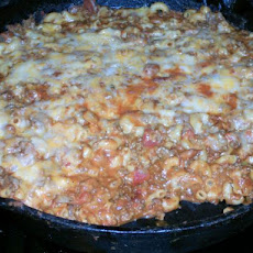 Cheesy Hamburger Skillet (Or Helper, Goulash, Cowboy Stuff)