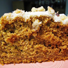 Pumpkin Spice Cake With Orange Buttercream Frosting