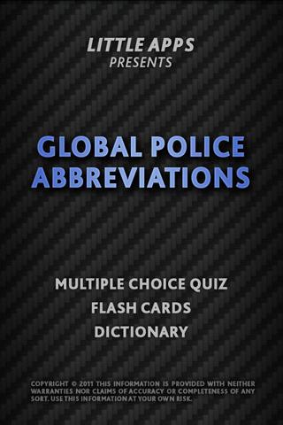 GLOBAL POLICE ABBREVIATIONS