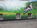 Schmetterlings Mural