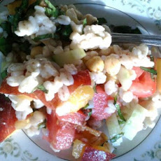 Peach-Cucumber-Barley Salad