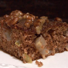 Apple Spice Cake With Pecan Frangelico Glaze