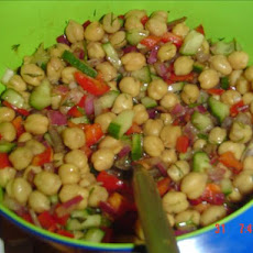 Low Fat Chickpea Salad (Kosher-Pareve)