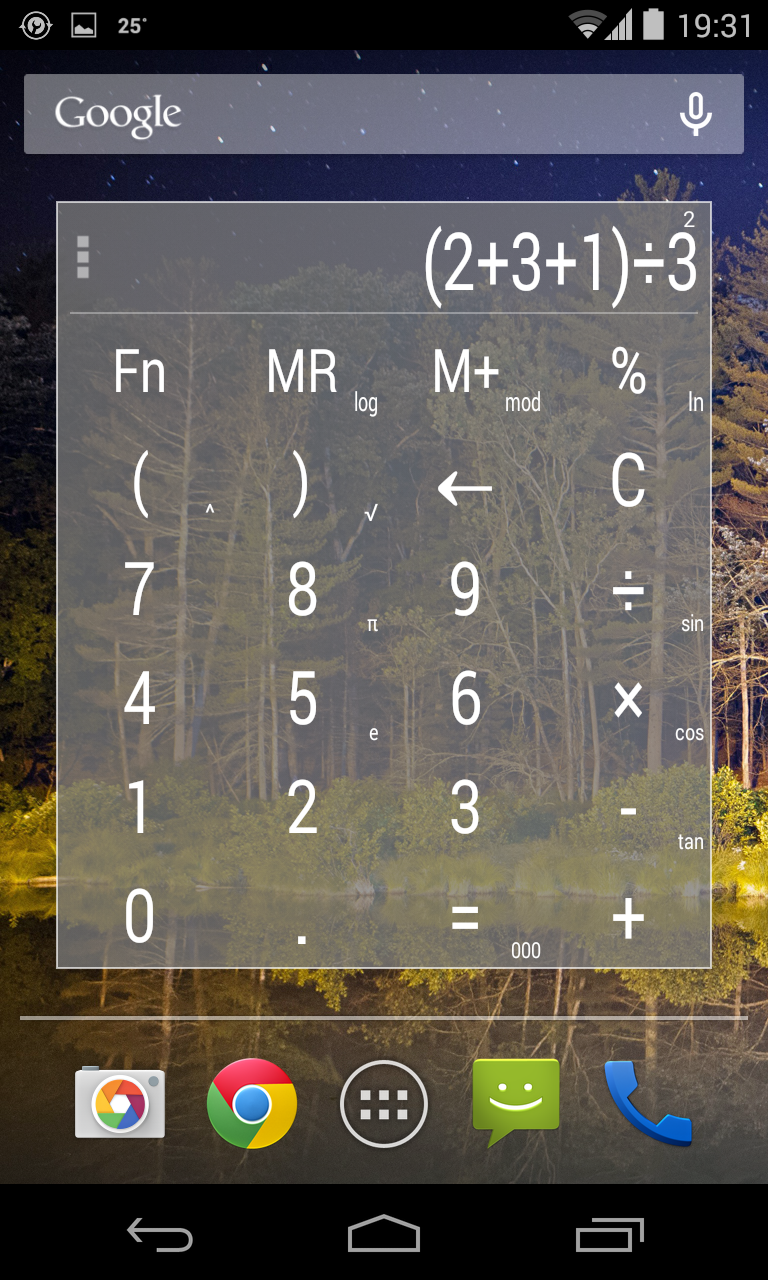 Android application Calculator Widget Themes PRO screenshort