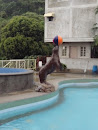 Playing Seal Statue