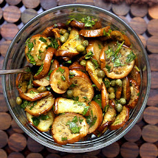Broiled Eggplant with Capers and Mint