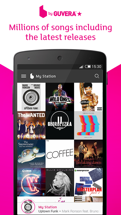 Android application blinkbox Music screenshort