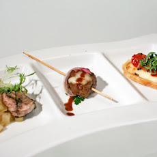 Tallegio Toasts with South Indian Tomato Chutney