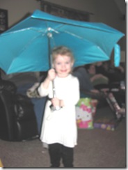 Christmas Holiday 12.23.12 Bellz loving Katies umbrella
