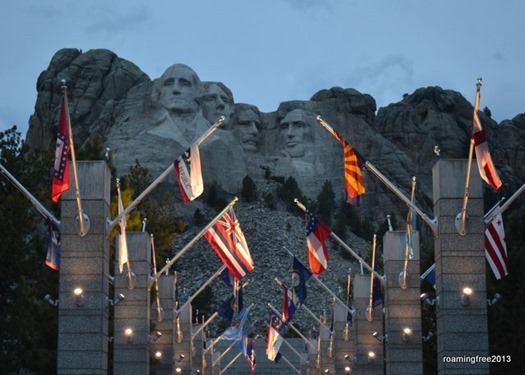 Twilight at Mt. Rushmore