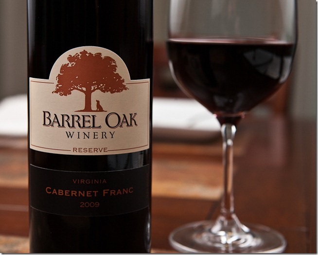 2009 Barrel Oak Winery Reserve Virginia Cabernet Franc