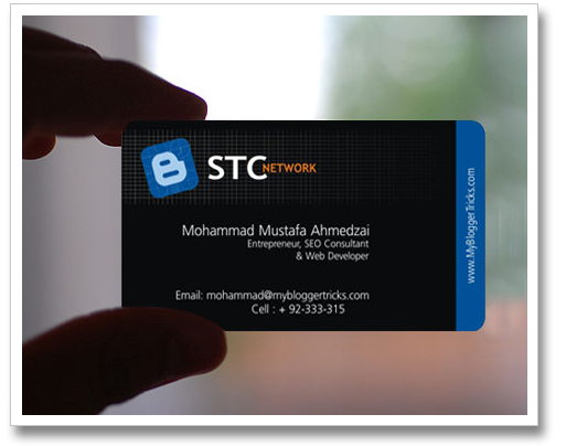 Mohammad's business card